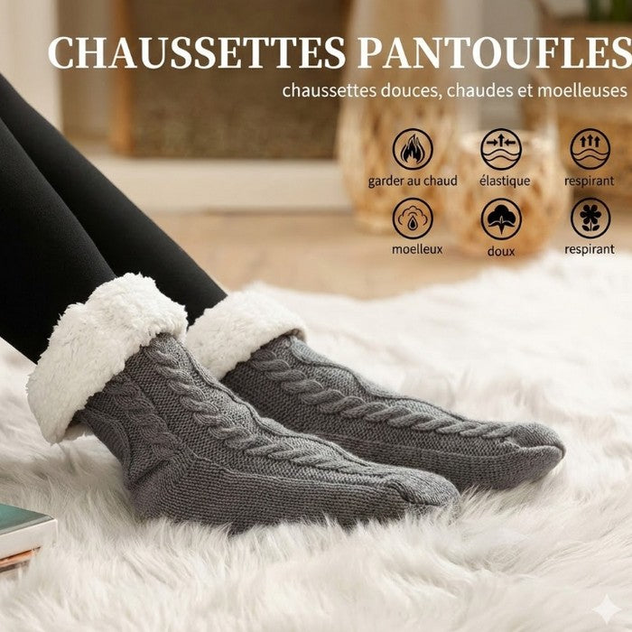 Chaussette Pantoufle Marina™ Antidérapante (Collection d'Hiver)